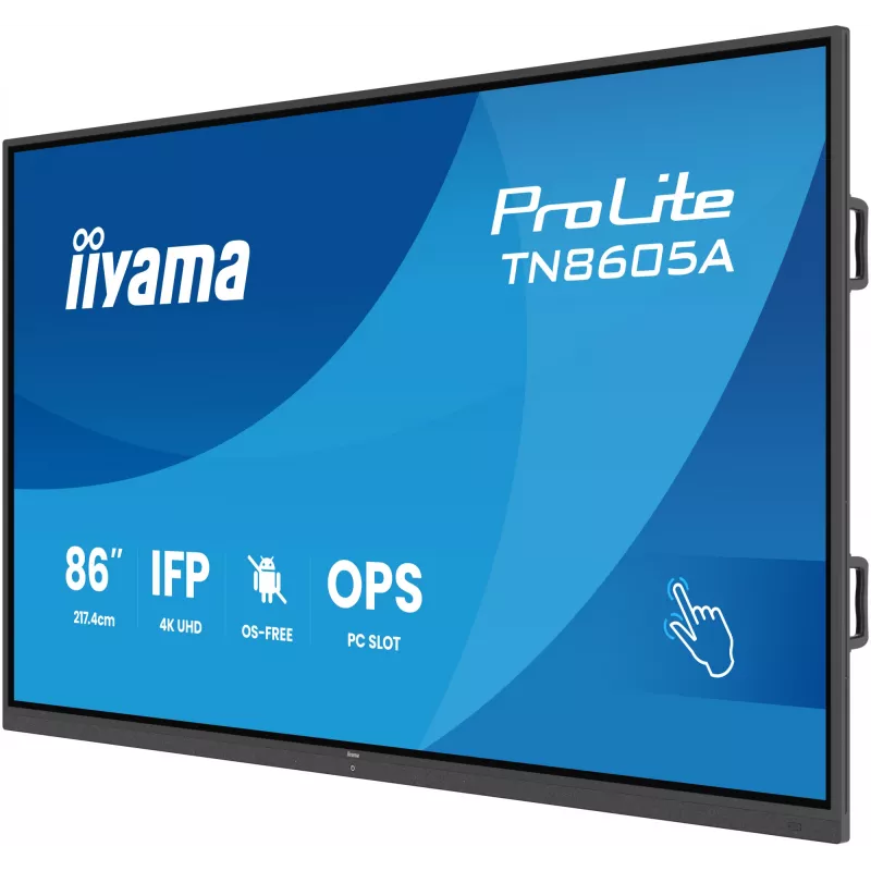 iiyama TN8605A-B1AG signage-display interactief flatpanel 2,17 m (85,6 inch) 500 cd/m² 4K Ultra HD zwart touchscreen