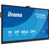 Interactief flatpanel IIYAMA TE7513A-B2AG 75 inch 4K UHD touchscreen, 500 cd/m², Wi‑Fi, Android, 24/7