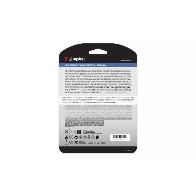 Kingston Technology 240G DC2000B PCIe 4.0 M.2 2280 Enterprise SSD (zonder koellichaam)