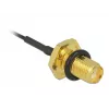 DeLOCK 88965 antennekabel, SMA-bulkheadbus naar MHF (U.FL), 10 cm