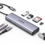 USB-C-hub UGREEN 90568 2 USB 3.0 HDMI RJ45 SD TF PD-poort