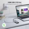 USB-C-hub UGREEN 90568 2 USB 3.0 HDMI RJ45 SD TF PD-poort