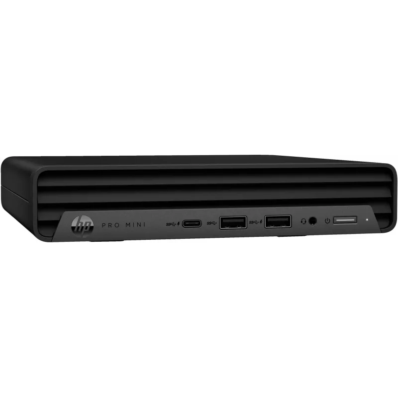 HP Pro Mini 400 G9 Intel® Core™ i3 i3-13100T 8 GB DDR4-SDRAM 256 GB SSD Windows 11 Pro mini-pc zwart