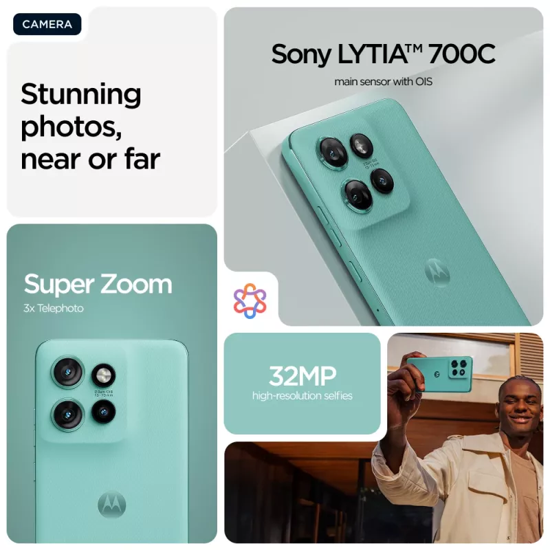 Motorola edge 60 Neo 16,1 cm (6,36 inch) dual SIM Android 15 5G USB Type-C 12 GB 256 GB 5000 mAh turquoise