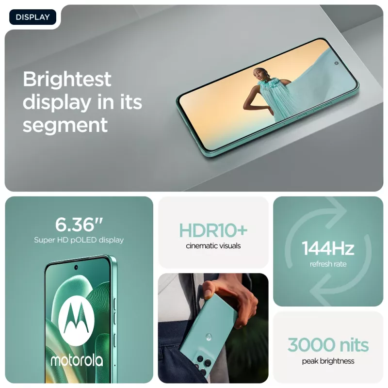 Motorola edge 60 Neo 16,1 cm (6,36 inch) dual SIM Android 15 5G USB Type-C 12 GB 256 GB 5000 mAh turquoise