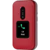 Feature-phone Doro Leva E30 klaptelefoon, 2,8 inch (7,11 cm) 320x240, single-SIM, 0,3 MP camera, 1150 mAh, IP55, rood/wit