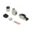 RJ45-stekker veldmontage Cat.6A metaal haaks DeLOCK 86289