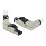 RJ45-stekker veldmontage Cat.6A metaal haaks DeLOCK 86289