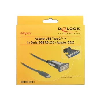 Seriële kabel DeLOCK 62904 zwart 1,8 m DB-9