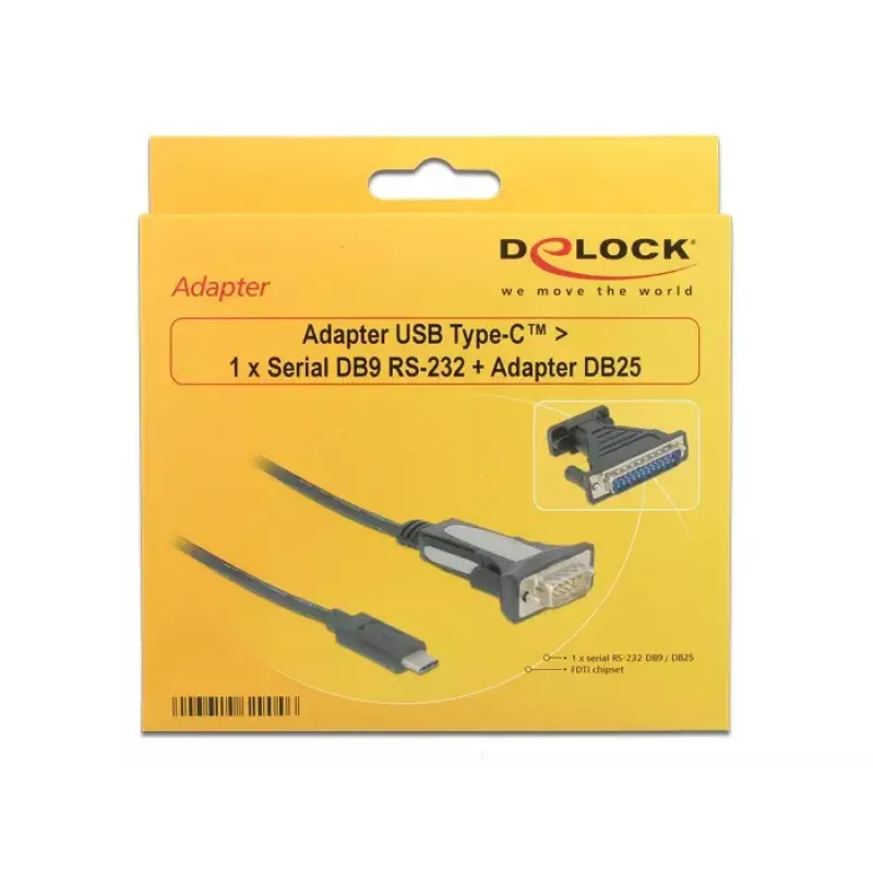 Seriële kabel DeLOCK 62904 zwart 1,8 m DB-9
