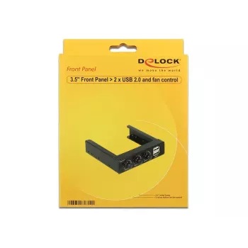 Ventilatorcontroller DeLOCK 62714 3 kanalen zwart