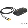 DeLOCK 88739 antennevoet, 2x SMA, 1 m kabel, zwart