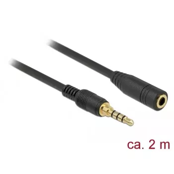 Audiokabel DeLOCK 85631 2m 3,5mm zwart