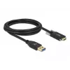 USB-kabel DeLOCK 84019 2 m USB 3.2 Gen 1 USB A USB C zwart