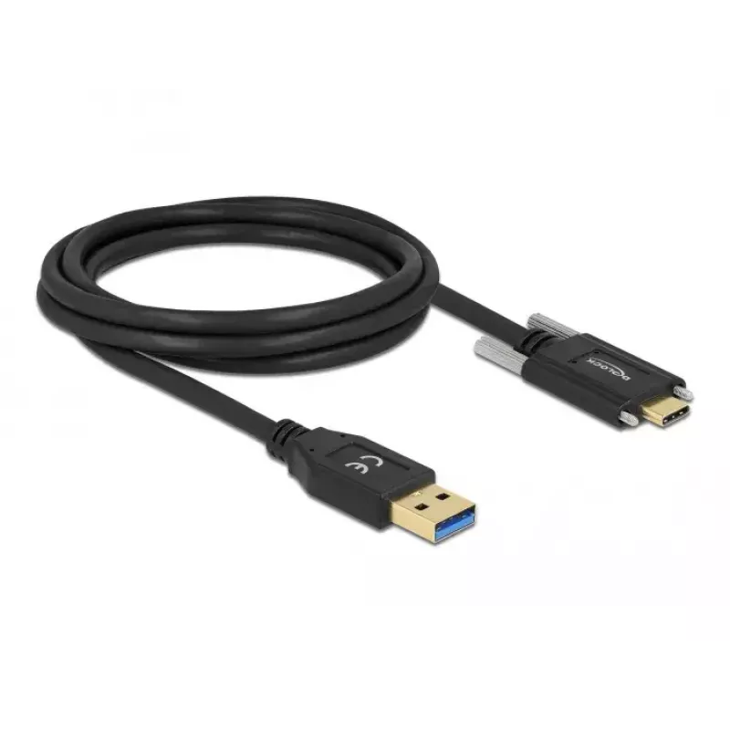 USB-kabel DeLOCK 84019 2 m USB 3.2 Gen 1 USB A USB C zwart