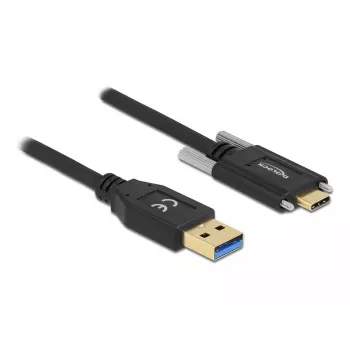 USB-kabel DeLOCK 84019 2 m USB 3.2 Gen 1 USB A USB C zwart