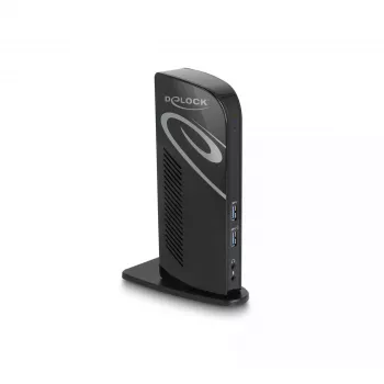 DeLOCK USB-dockingstation dual DisplayPort 4K USB 3.2 LAN audio