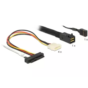 SAS-kabel DeLOCK 83391 1 m veelkleurig