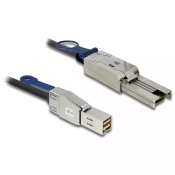 Netwerkkabel DeLOCK 83734 Mini SAS HD SFF-8644 naar Mini SAS SFF-8088 1 m zwart