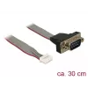 Seriële kabel DeLOCK 89632 zwart grijs rood 0,3m DB-9