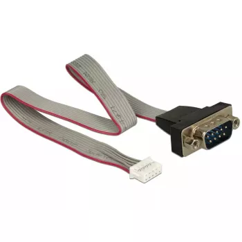 Seriële kabel DeLOCK 89632 zwart grijs rood 0,3m DB-9
