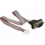 Seriële kabel DeLOCK 89632 zwart grijs rood 0,3m DB-9