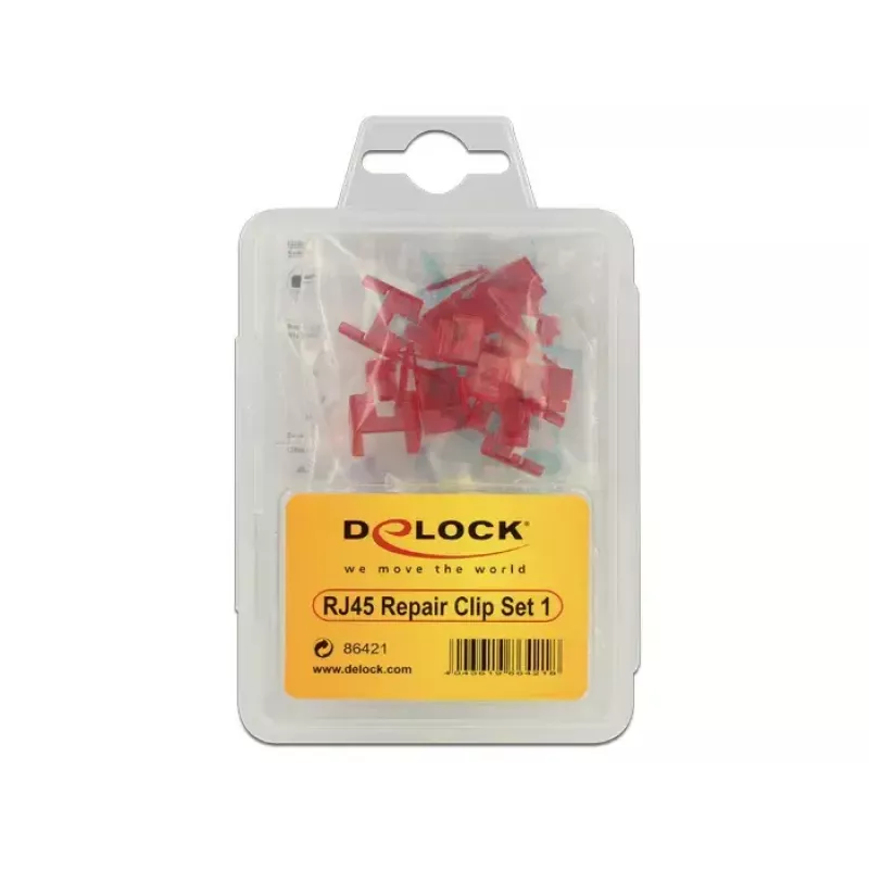 Kabelklem DeLOCK 86421 RJ45 meerkleurig 40 stuks