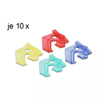 Kabelklem DeLOCK 86421 RJ45 meerkleurig 40 stuks