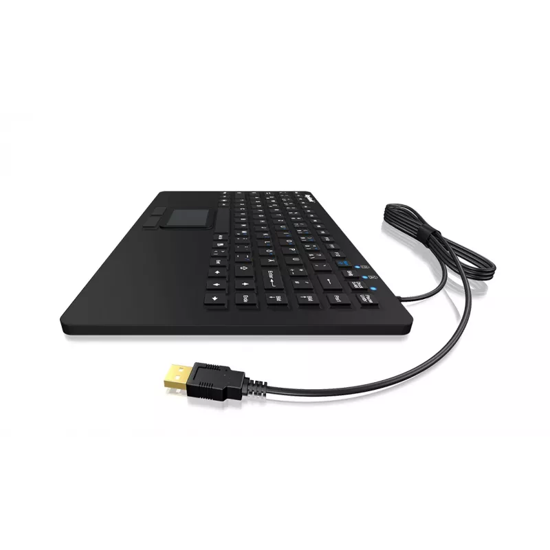 KeySonic KSK-5230 IN (DE) toetsenbord kantoor USB QWERTZ Duits zwart