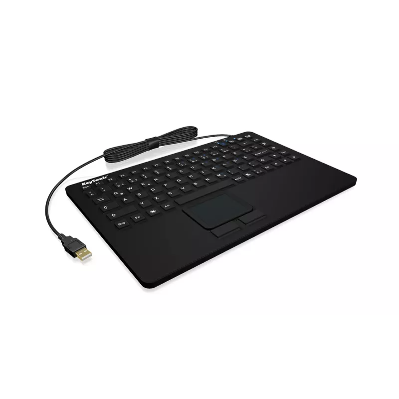KeySonic KSK-5230 IN (DE) toetsenbord kantoor USB QWERTZ Duits zwart