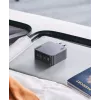 Ugreen Nexode Pro 160W GaN oplader met USB-C-kabel universeel zwart, grijs AC snelladen binnen