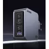 Ugreen Nexode Pro 160W GaN oplader met USB-C-kabel universeel zwart, grijs AC snelladen binnen
