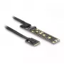 DeLOCK riser-kaart NVMe M.2 Key A+E male naar Key M slot 20 cm kabel