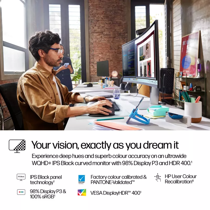 HP Series 7 Pro 37,5 inch WQHD+ Thunderbolt 4 monitor - 738pu