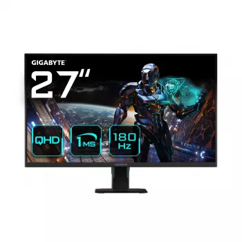 GIGABYTE GS27QA 27 inch QHD gaming-monitor - 2560 x 1440 (QHD), 180Hz, 1ms, 300 cd/m², FreeSync, HDR-geschikt, HDMI 2.0, DisplayPort 1.4