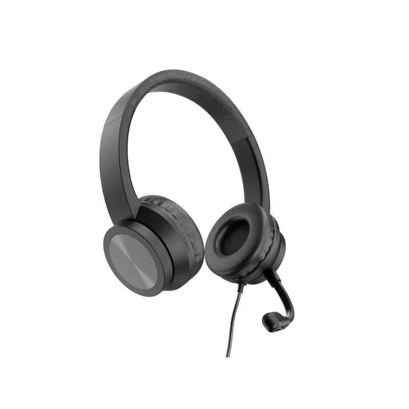 Headset CONCEPTRONIC POLONA05BC — stereo USB-C, ruisonderdrukkende microfoon, oorliggend, 2 m kabel, 20–22000 Hz, zwart