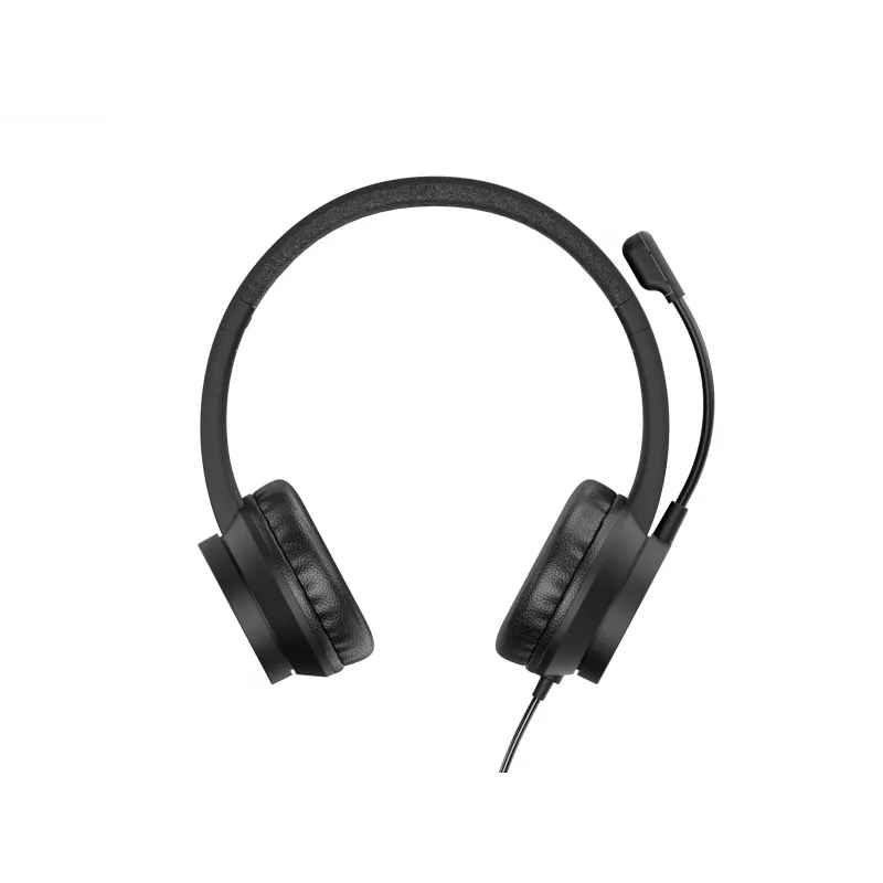 Headset CONCEPTRONIC POLONA05BC — stereo USB-C, ruisonderdrukkende microfoon, oorliggend, 2 m kabel, 20–22000 Hz, zwart