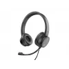 Headset CONCEPTRONIC POLONA05BC — stereo USB-C, ruisonderdrukkende microfoon, oorliggend, 2 m kabel, 20–22000 Hz, zwart