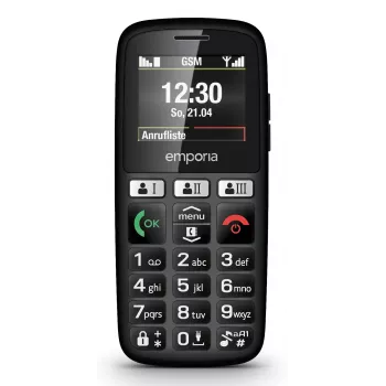 Emporia emporiaHAPPY 4,6 cm (1,81 inch) 70 g zwart instap-telefoon