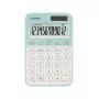 Bureaurekenmachine CASIO MS-20YC — Basic 12-cijferig, batterij/zonne-energie, belasting- en winstfuncties, lichtgroen