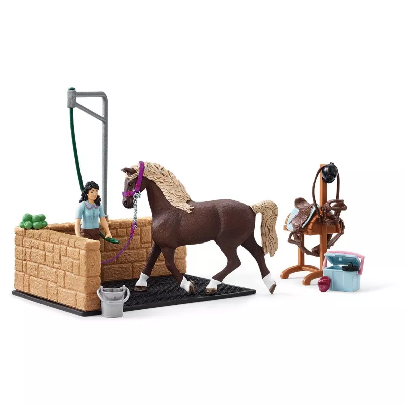 Dier Schleich HORSE CLUB wasplaats met Emily & Luna