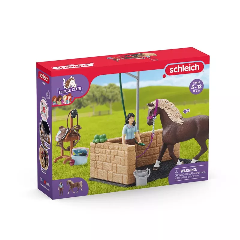 Dier Schleich HORSE CLUB wasplaats met Emily & Luna