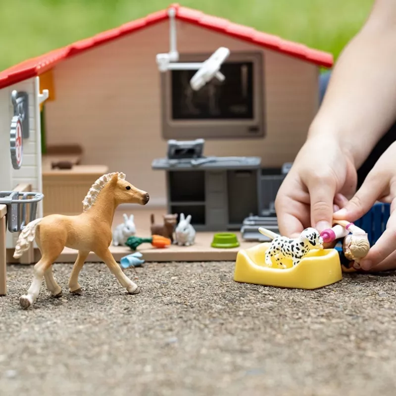 Dierenartspraktijk met dieren Schleich 42502