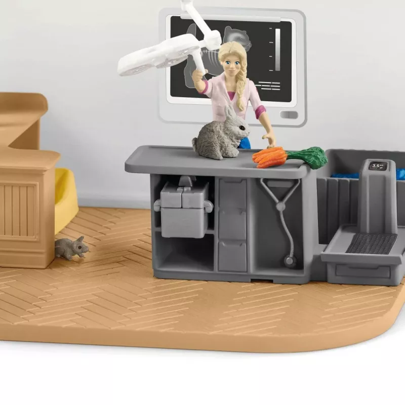 Dierenartspraktijk met dieren Schleich 42502