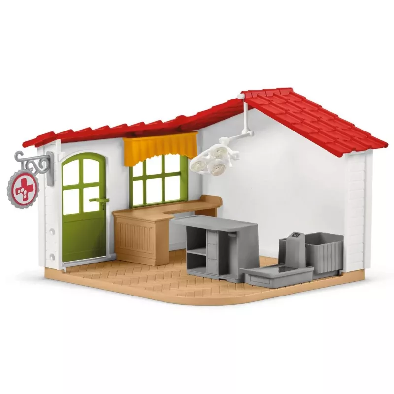 Dierenartspraktijk met dieren Schleich 42502