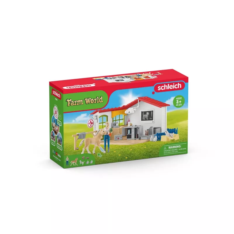 Dierenartspraktijk met dieren Schleich 42502