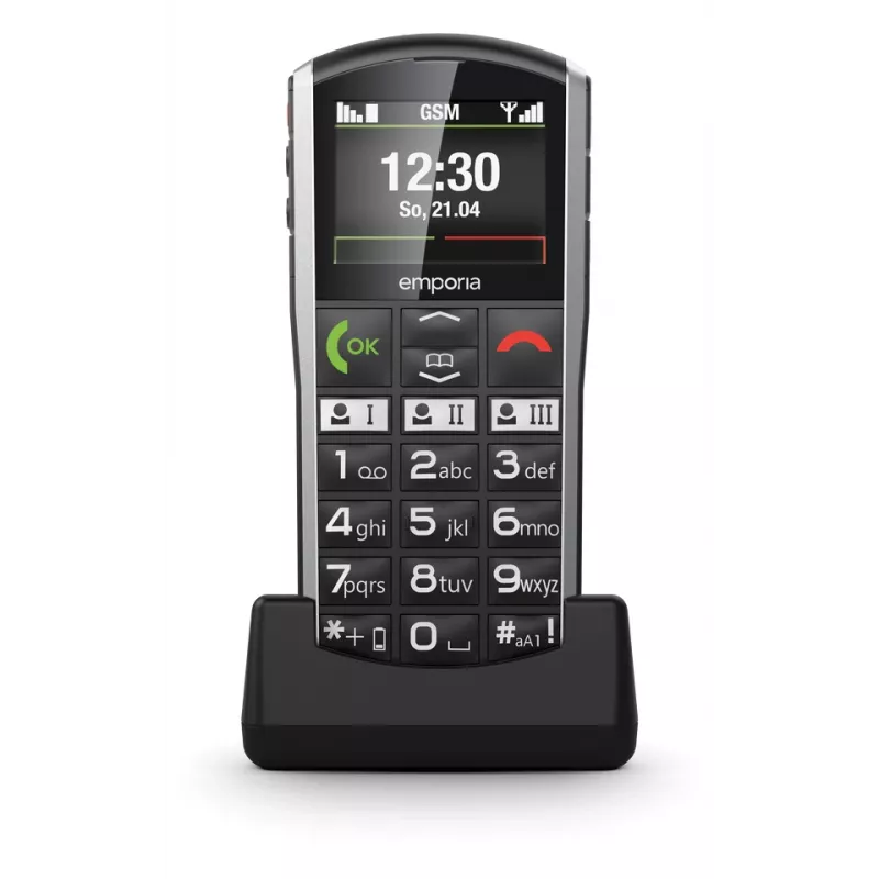 Emporia SIMPLICITY 5,08 cm (2 inch) 94 g zwart, zilver