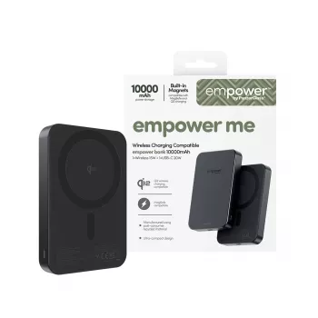 Draagbare powerbank PanzerGlass empower™ 10000mAh Space Black, 0,245 kg