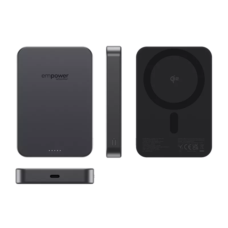 Draagbare powerbank PanzerGlass empower™ 10000mAh Space Black, 0,245 kg