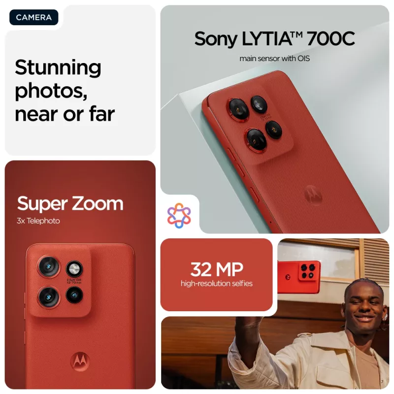 Motorola edge 60 Neo 16,1 cm (6,36 inch) Dual SIM Android 15 5G USB Type-C 12 GB 256 GB 5000 mAh rood
